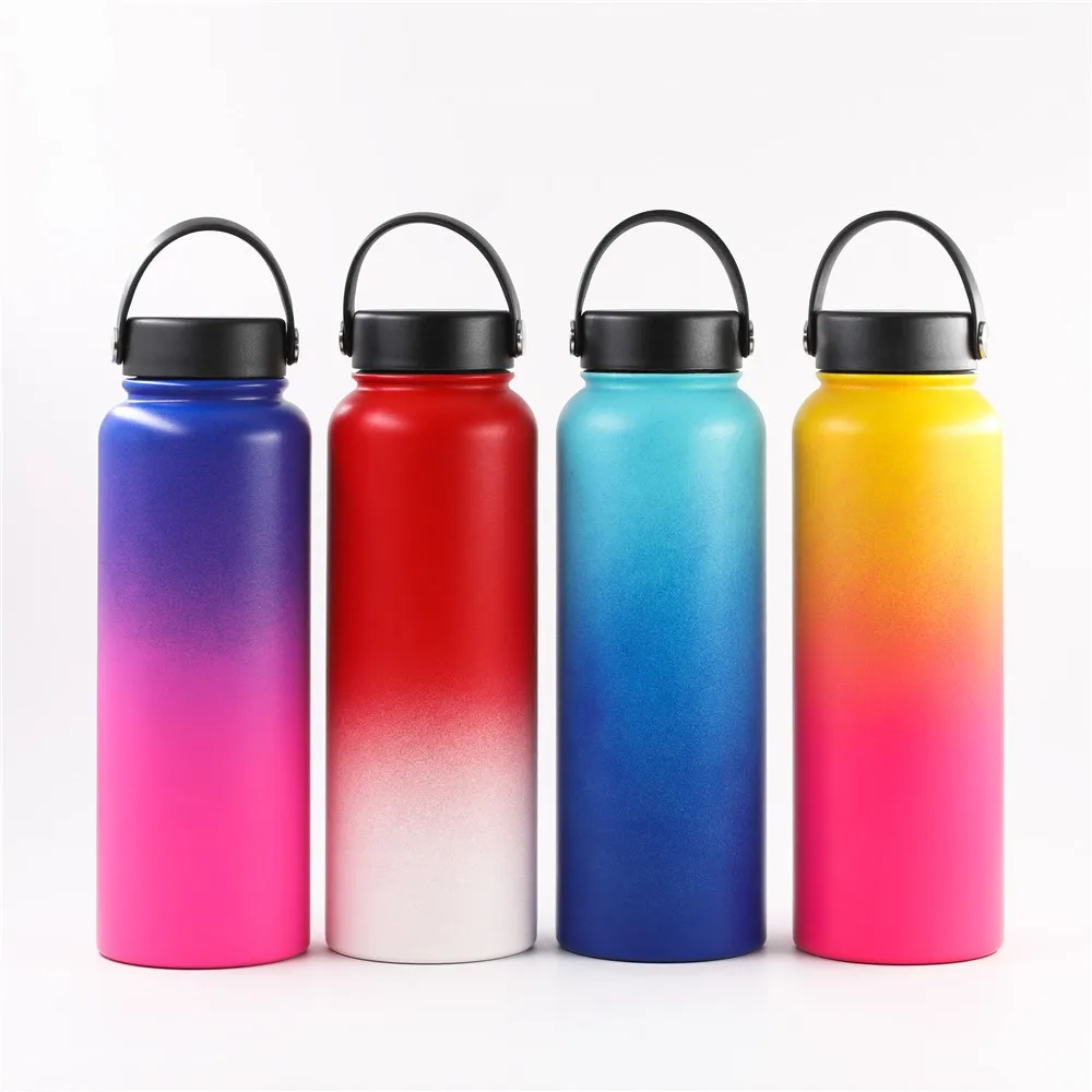 Double Wall Sports Drinking Vacuum Insulated Water Bottle Stainless ...