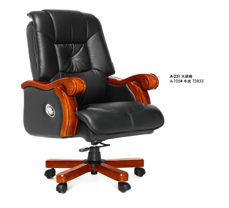 Ejecutiva De Gama Alta De Madera Maciza Reposacabezas Para Silla De