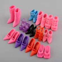 Mix 24pcs 12Pairs Shoes Boots For Decor Doll Toy Girls Dolls Accessories Play House Party Xmas