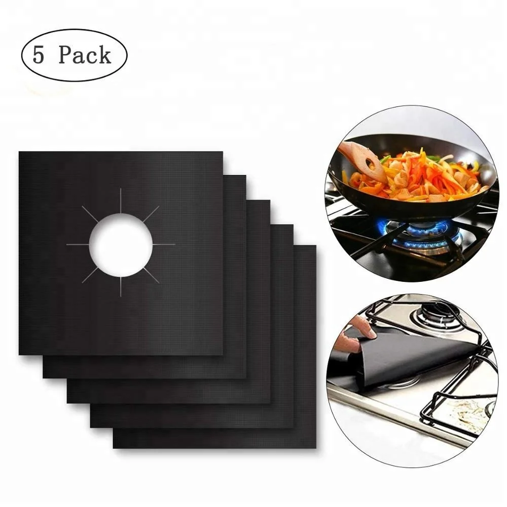 Reusable Heat Resistant Stove Burner Covers Gas Range Protectors