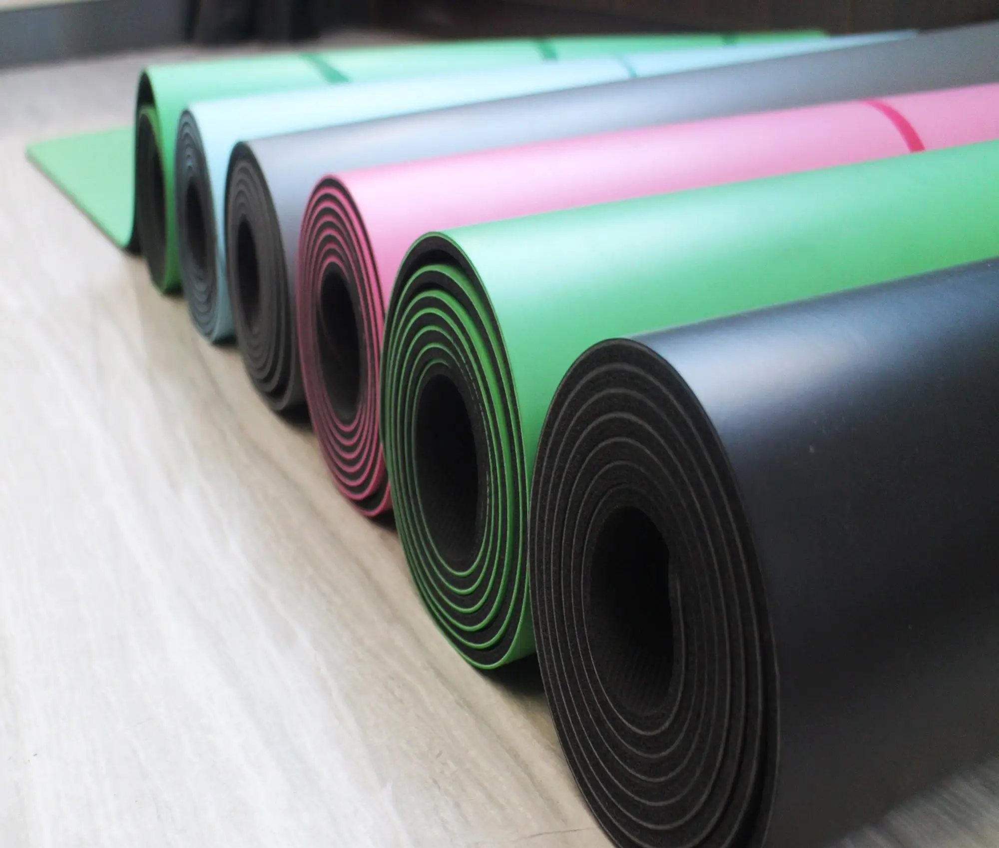Eco Antiskid Soft Pu Polyurethane Natural Rubber Exercise Mat Oem Brand