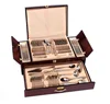 Wooden box 72 pcs cutlery set flatware set with stainless steel High Grade cutlery customized accepted