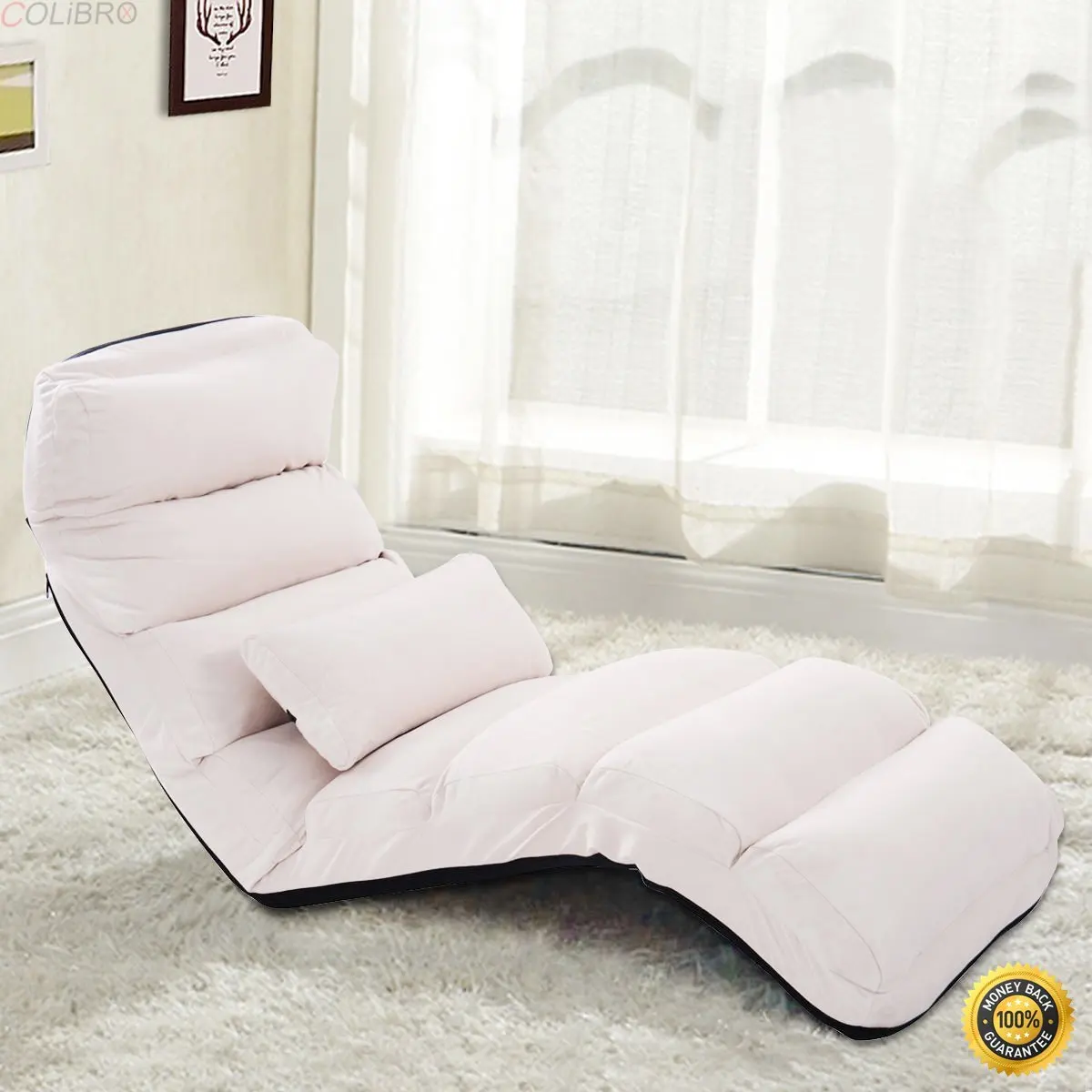 Buy Colibrox Beige Folding Lazy Sofa Chair Stylish Sofa