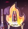 Customized Logo LED Fire Champagne Glorifier Display VIP Flame Bottle Presenter for Night Club Lounge Bar Wedding Festival Party