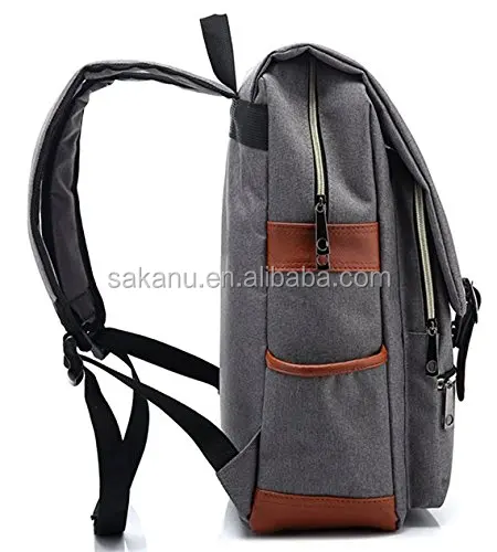 Waterproof Dustproof Dark Grey Unisex Professional Slim Business Laptop Backpack with Tear Resistant Design for Macbook Tablet Feskin Fashion Casual Durable Travel Rucksack Daypack 