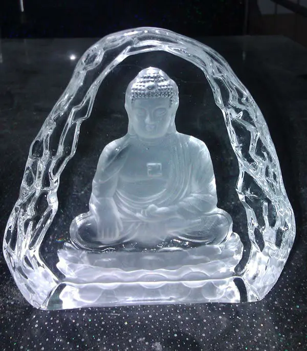 Religious Indian Glass Buddha Statue Buy Glass Buddha Statue,Crystal