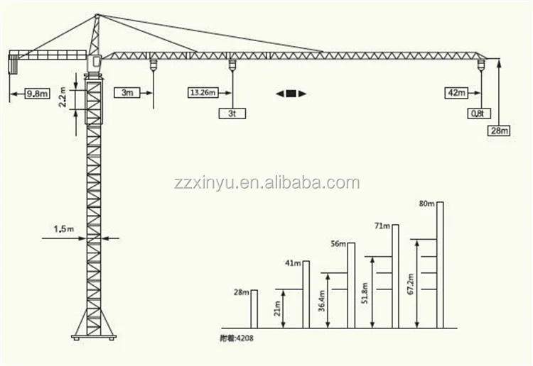 Crane Counterweight Crane Spare Parts For Tower Crane Qtz50 Buy Tower