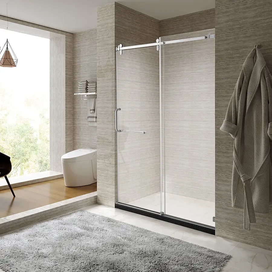Standard sliding shower door height