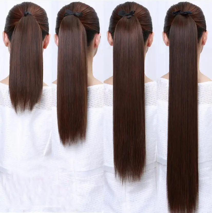 28 30 32 40 50 Inch Weave Synthetic Ponytail Hair Extension,Factory ...