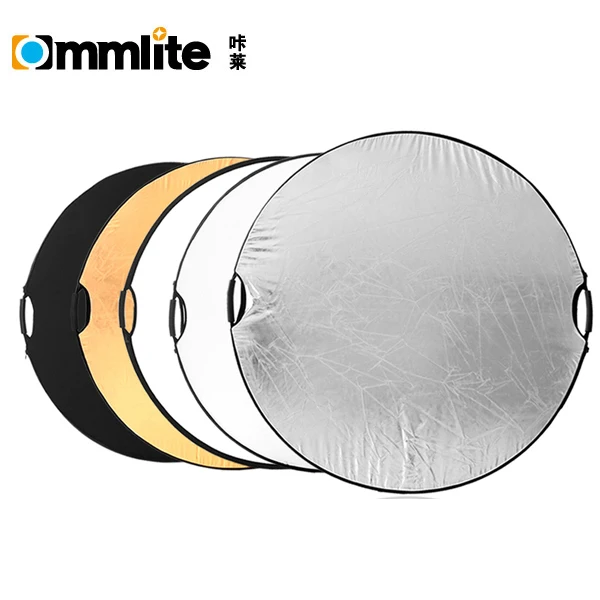 43-inch / 110cm 5-in-1 Collapsible Multi-Disc Light Reflector with Bag - Translucent, Silver, Gold, White and Black