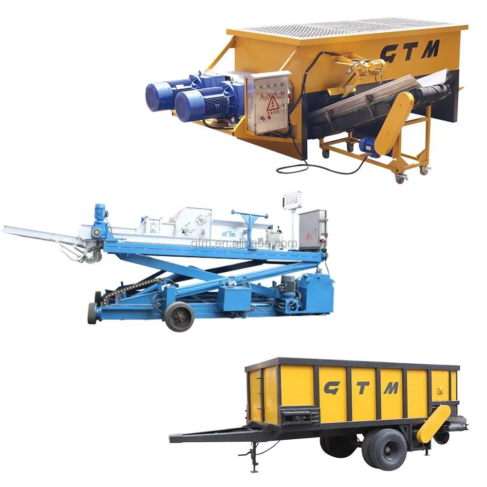 Casing Soil Mixer Stirring And Mixing Peat Moss With Water For White