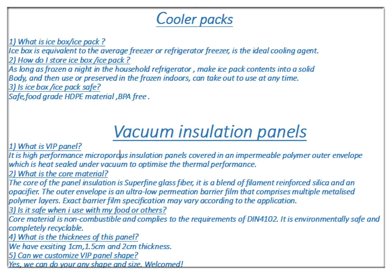 High Performance Travel Insulation medical VPU large cooler box for 90 hours cold time
