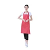 Amazon hot selling cool aprons customized logo stripe polyester-cotton waterproof cooking apron