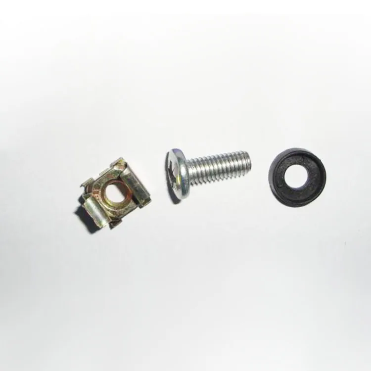 50 Pkg M6 Mounting Screws And Cage Nut For Server Rack Cabinet