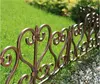 decorative wrought iron metal bamboo rubber effect plastic lawn landscape garden border fence edging