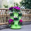 Leizisure hanging strawberry vertical stackable planter plastic garden pots flower pot