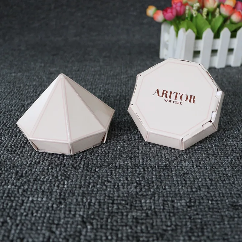 折叠纸钻石形状框结婚戒指礼品糖果包装