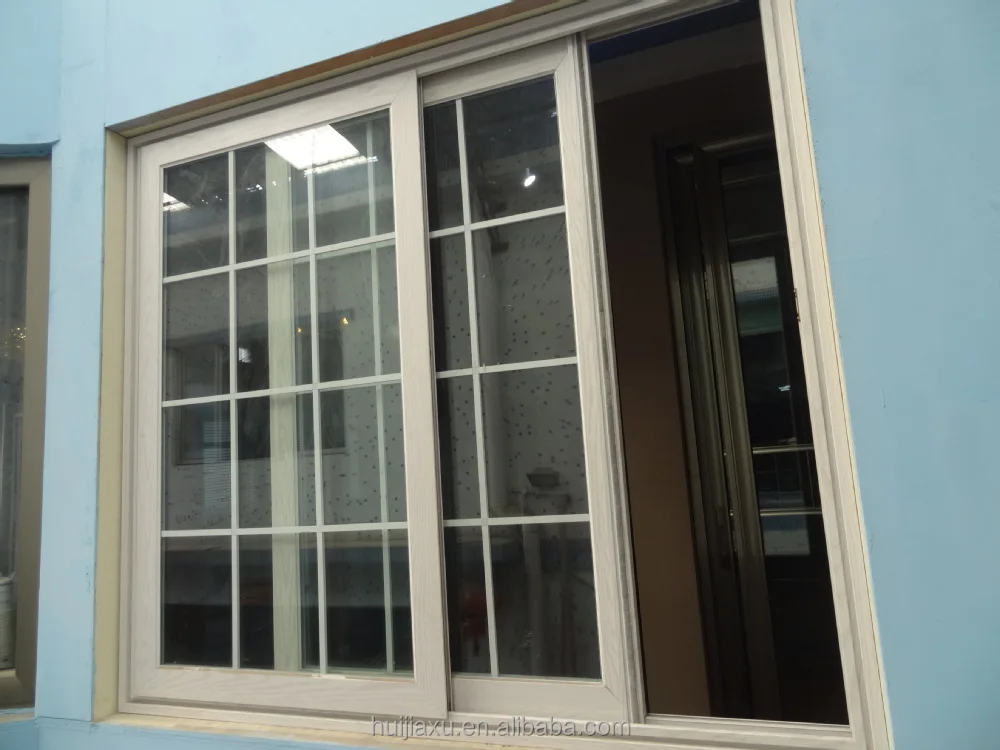 Sliding casement Jenis Aluminium Jendela Desain Panggangan 