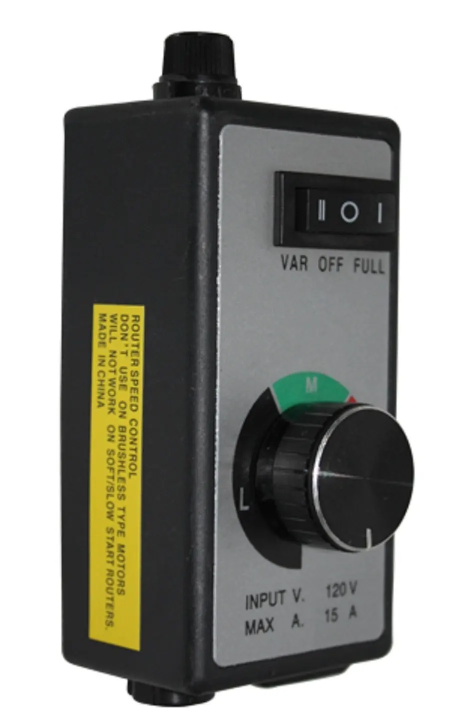 Fan speed control dial Fan speed control dial