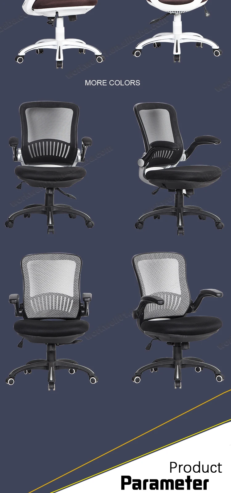 2020 Furniture wholesale full mesh bottom office chair 2020