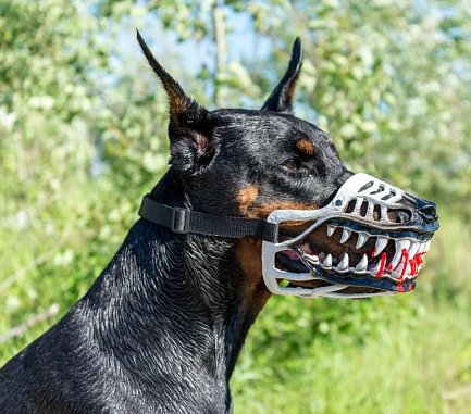 Pet Gift Werewolf Dog Muzzle Scary Training Accessory Black Safety For Product On Alibaba Pet Gift Werewolf Dog Muzzle Scary