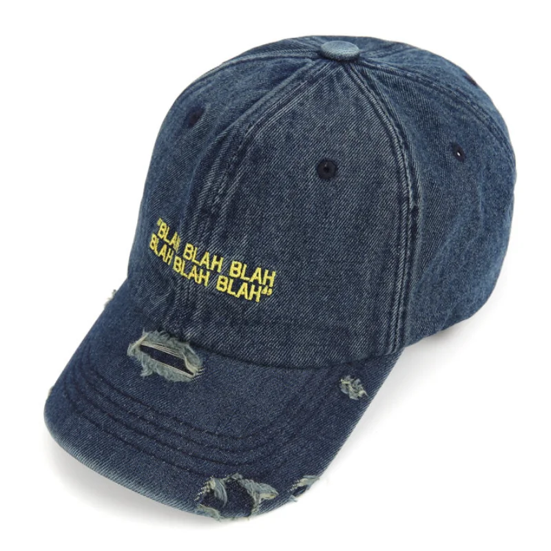 Custom Embroidery Washed Washing Retro 