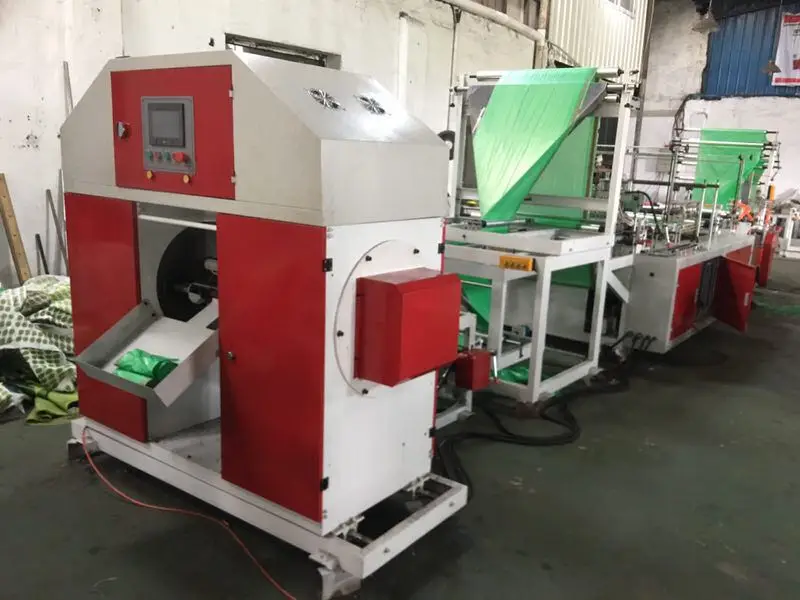 Fully Automatic Threading Rolling Drawstring Plastic Bag Machine