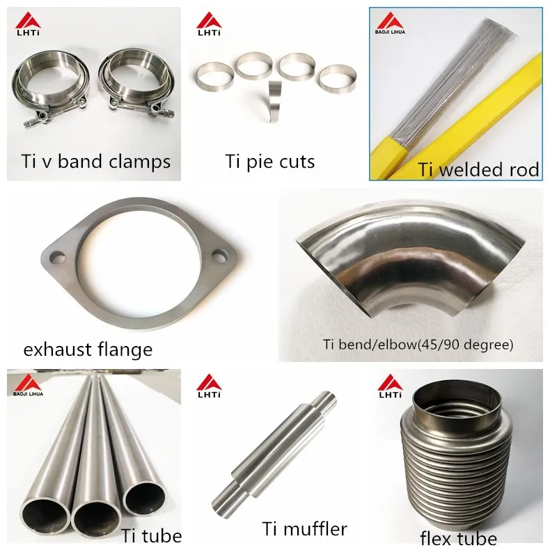 2.5 Inch/3.0 Inch/3.5 Inch Titanium Pipe Pie Cut For Welded Exhaust