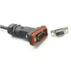 D-Sub 9 pin female waterproof header serial RS232 connector