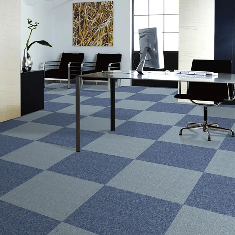 Solid Color Commercial 100nylon Carpet Tiles 50*50cm Flooring Tiles