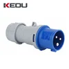 KEDU 3 pins IP44 16A 32A 63A Different Types Industrial Male Plug 220V Electrical Plugs With CE SEMKO