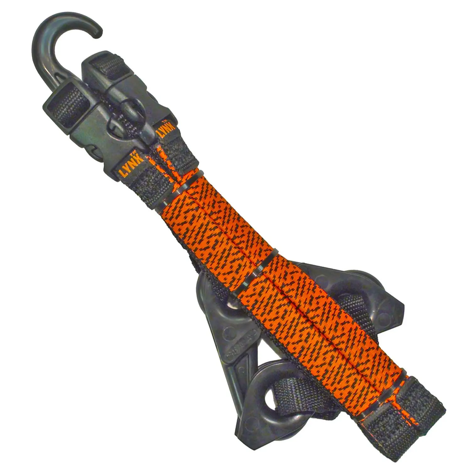 LYNX Hooks® Blaze Orange Adjustable, Interlocking Gear Straps