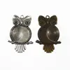 Wholesale Blank Pendant Owl Shaped Pendant Setting Pendant Trays