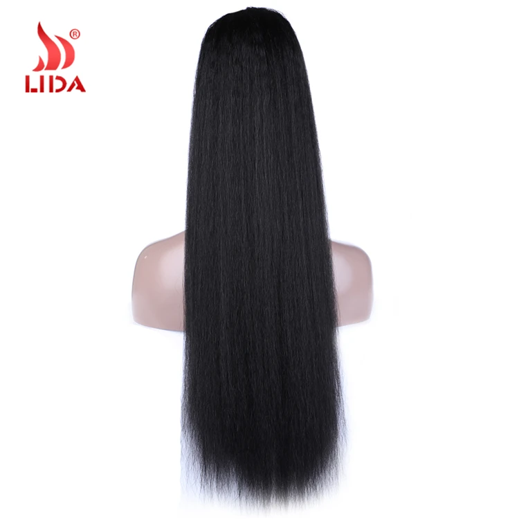
Lida synthetic drawstring ponytail hair extension kinky straight long 30inches all color in stock ponytail 