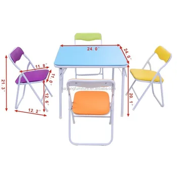 kids folding chair with table