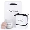Custom embossed logo decorative unique paper rigid cardboard candle gift box packaging luxury with inserts amd ribbon