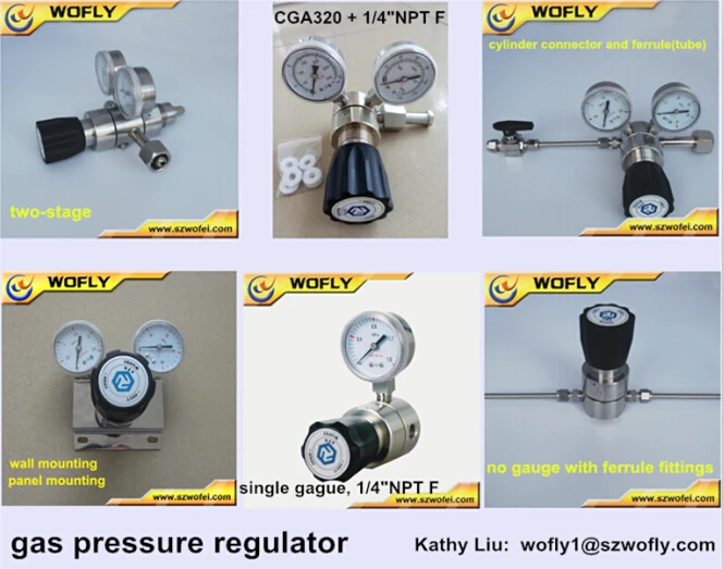 High Pressure Changeover Oxygen ss pressure regulator
