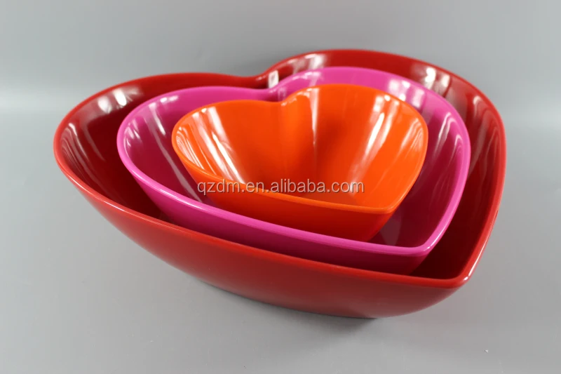 Valentine's day Melamine loving heart dinner plate