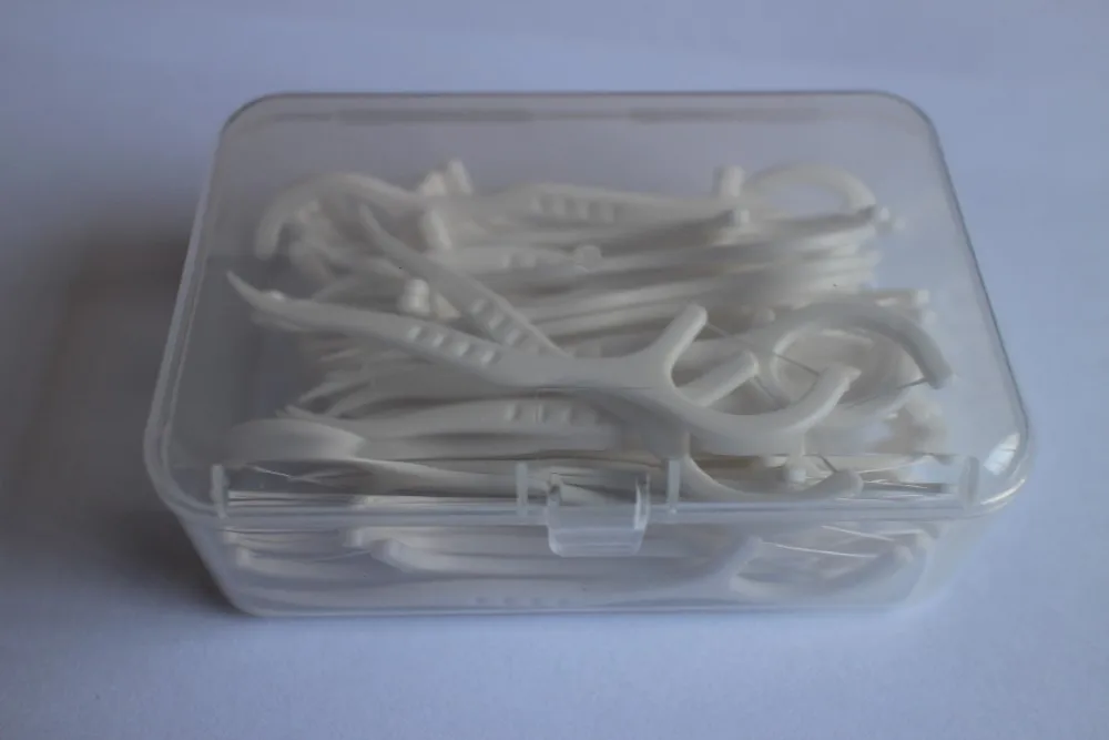 90*60*34mm 5060 Picks Clear Dental Floss Container Buy Dental Floss