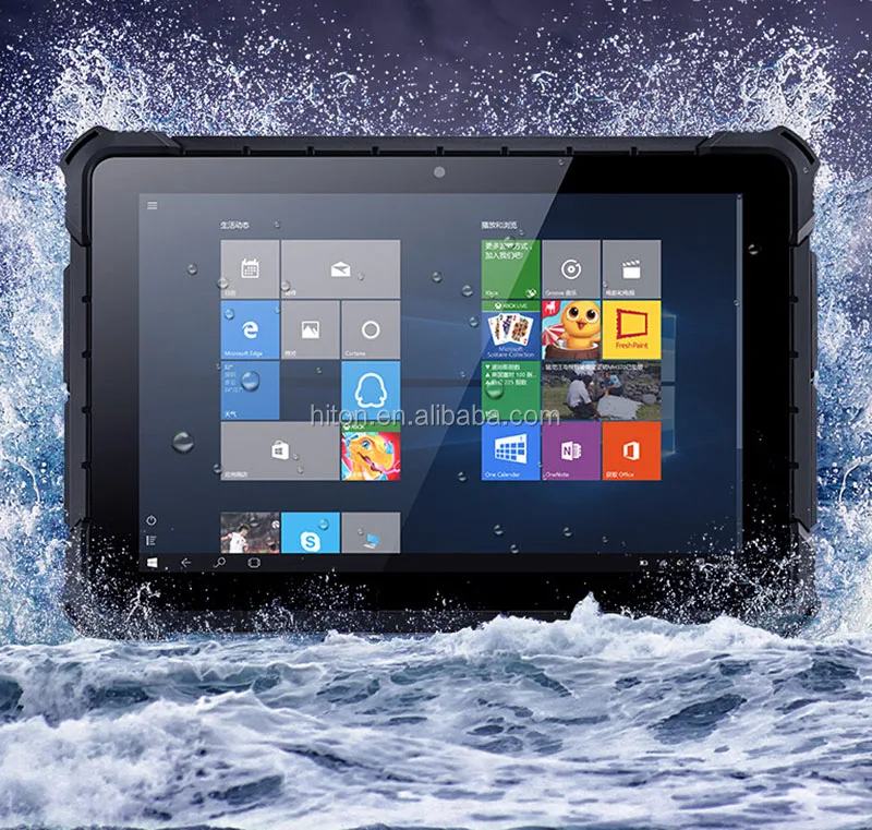 Newest 10.1 inch Intel Win10 4+64 rugged tablets 4G LTE waterproof tablet pc IP67 rugged computer pc with 2D Barcode Scanner