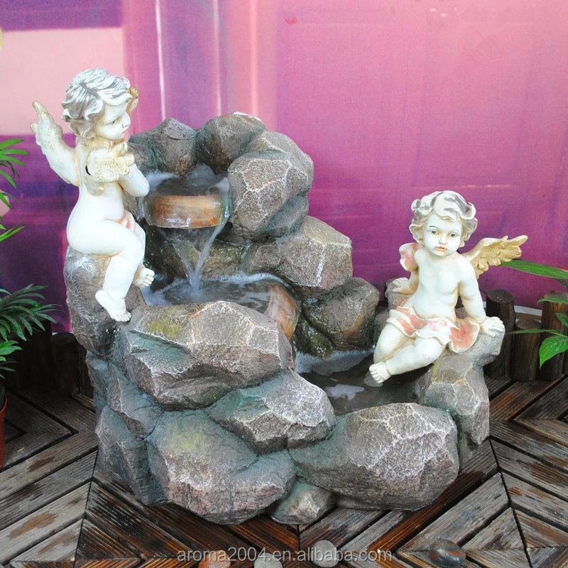 Art And Crafts Western Indoor Mini Angel Water Fountain Buy Angel