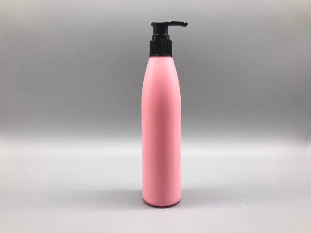 Most Popular Smooth 8oz 250ml Pe Plastic Pink Shampoo Conditioner