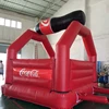 HI factory price PVC small bouncy castle inflatable bouncer coke model castle for sale,fabric material for making bouncy castle