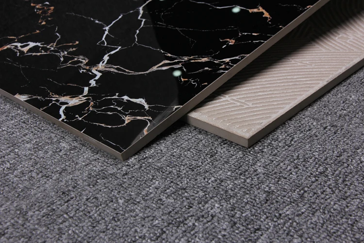 Black Marble White Veins Porcelain Tile China Tiles In Pakistan