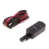 New Brand Dual USB Charger with Voltmeter Blue LED Quick Disconnect Plug Waterproof for Smart Phone iPhone Samsung