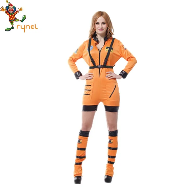 Spaceman Suit Jumpsuit for Halloween Cosplay Costume Adult Astronaut Costume for Men and Women