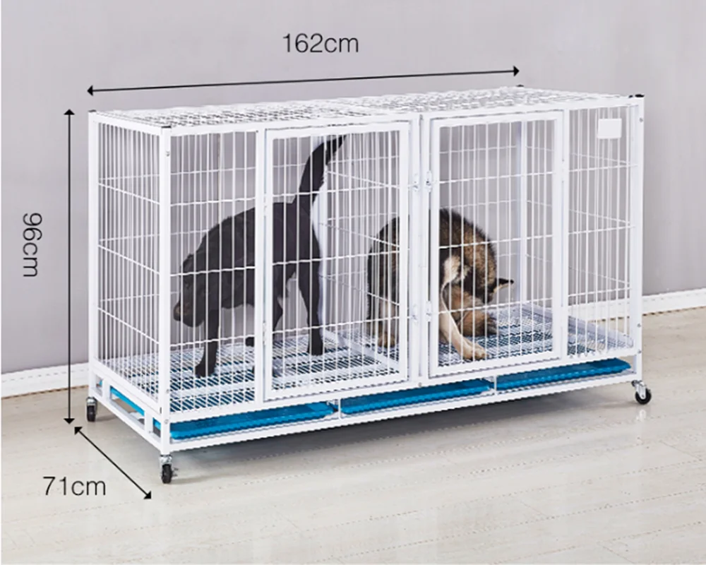 Wholesale 3storey 6door Breeding Squaretube Steel Wire Dog Cage Cat