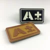 OEM shape noctilucence material glow in the dark custom pvc patch