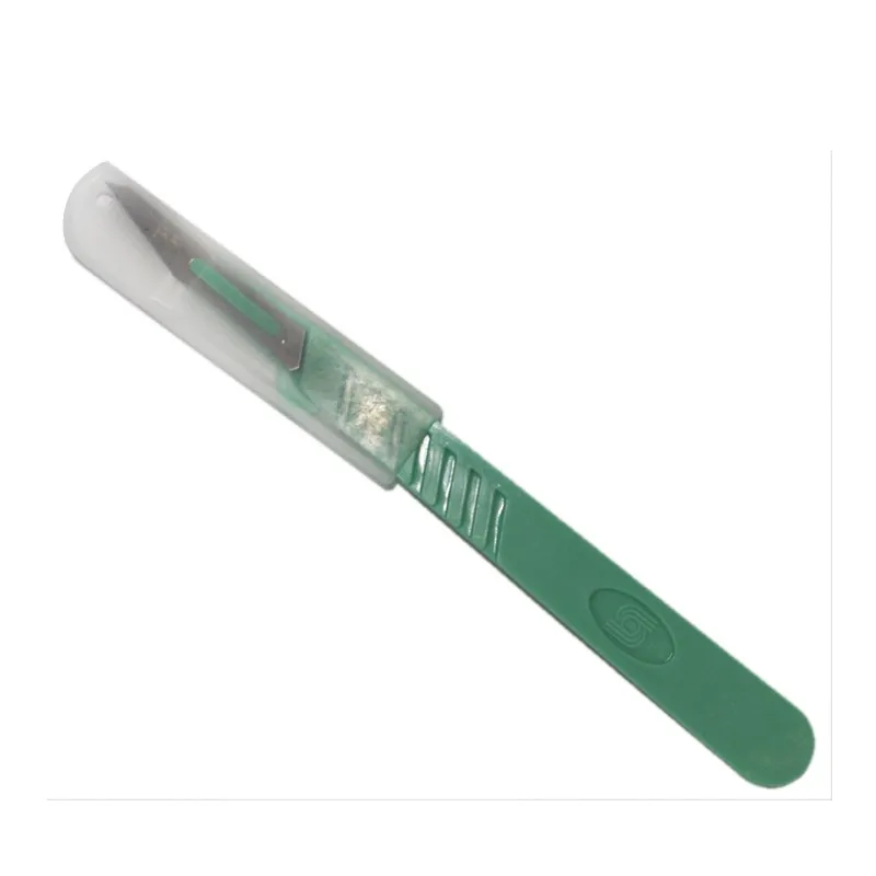 NO.11 Collipasible Medical Plastic Handle Spring Scalpel (9)