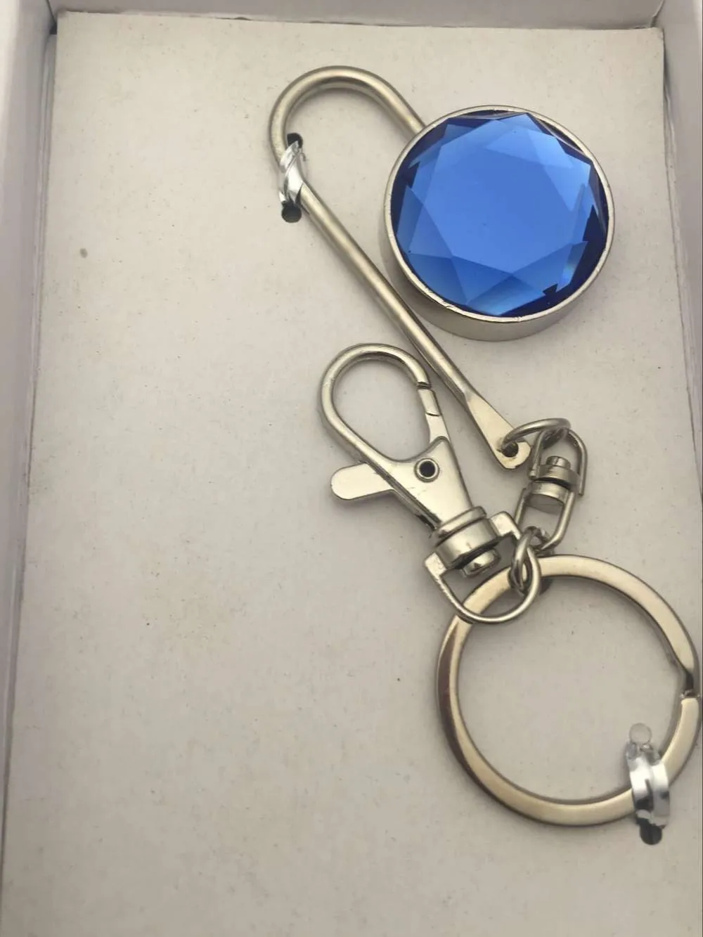 Keychain Purse Hook Brunei Souvenir Heart Shaped Holder For Purse Bling